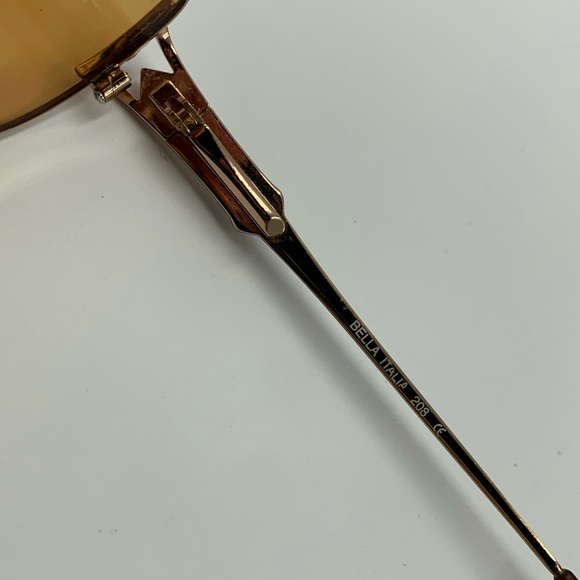 Bella Italia 208 Blue / Gold Oval Sunglasses Frame - Picture 6 of 7